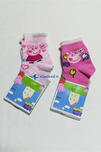 Calzino Peppa Pig - Calzino in cotone per bambina con Peppa Pig)